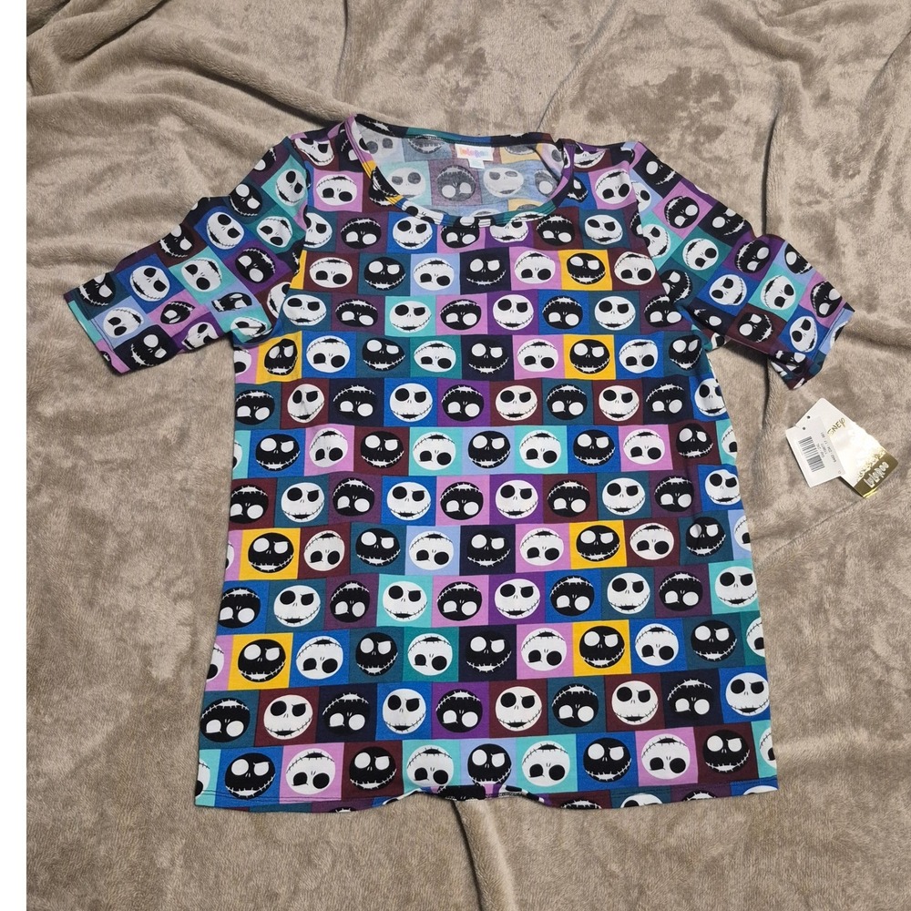 LuLaRoe Disney Gigi Top 2XL Jack Skellington Nightmare Before Christmas NWT